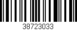 Código de barras (EAN, GTIN, SKU, ISBN): '38723033'