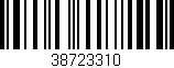 Código de barras (EAN, GTIN, SKU, ISBN): '38723310'