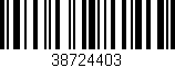Código de barras (EAN, GTIN, SKU, ISBN): '38724403'