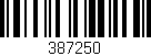 Código de barras (EAN, GTIN, SKU, ISBN): '387250'
