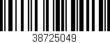 Código de barras (EAN, GTIN, SKU, ISBN): '38725049'