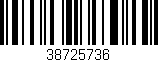 Código de barras (EAN, GTIN, SKU, ISBN): '38725736'