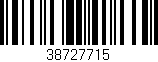 Código de barras (EAN, GTIN, SKU, ISBN): '38727715'