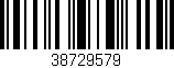 Código de barras (EAN, GTIN, SKU, ISBN): '38729579'