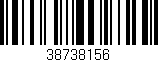 Código de barras (EAN, GTIN, SKU, ISBN): '38738156'