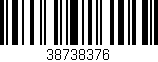 Código de barras (EAN, GTIN, SKU, ISBN): '38738376'