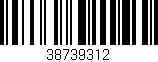 Código de barras (EAN, GTIN, SKU, ISBN): '38739312'