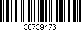 Código de barras (EAN, GTIN, SKU, ISBN): '38739476'