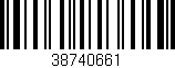 Código de barras (EAN, GTIN, SKU, ISBN): '38740661'