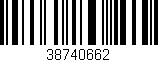 Código de barras (EAN, GTIN, SKU, ISBN): '38740662'