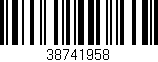 Código de barras (EAN, GTIN, SKU, ISBN): '38741958'