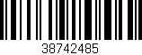 Código de barras (EAN, GTIN, SKU, ISBN): '38742485'