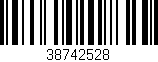 Código de barras (EAN, GTIN, SKU, ISBN): '38742528'