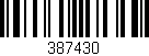 Código de barras (EAN, GTIN, SKU, ISBN): '387430'