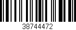 Código de barras (EAN, GTIN, SKU, ISBN): '38744472'