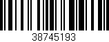 Código de barras (EAN, GTIN, SKU, ISBN): '38745193'