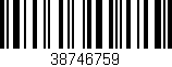 Código de barras (EAN, GTIN, SKU, ISBN): '38746759'