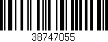 Código de barras (EAN, GTIN, SKU, ISBN): '38747055'