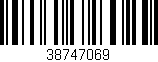 Código de barras (EAN, GTIN, SKU, ISBN): '38747069'