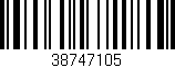Código de barras (EAN, GTIN, SKU, ISBN): '38747105'