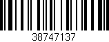 Código de barras (EAN, GTIN, SKU, ISBN): '38747137'