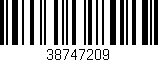 Código de barras (EAN, GTIN, SKU, ISBN): '38747209'