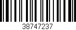 Código de barras (EAN, GTIN, SKU, ISBN): '38747237'