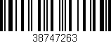 Código de barras (EAN, GTIN, SKU, ISBN): '38747263'