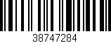 Código de barras (EAN, GTIN, SKU, ISBN): '38747284'