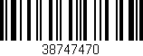Código de barras (EAN, GTIN, SKU, ISBN): '38747470'