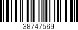 Código de barras (EAN, GTIN, SKU, ISBN): '38747569'
