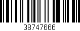Código de barras (EAN, GTIN, SKU, ISBN): '38747666'