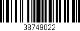 Código de barras (EAN, GTIN, SKU, ISBN): '38749022'