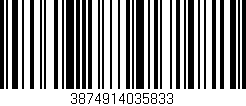 Código de barras (EAN, GTIN, SKU, ISBN): '3874914035833'