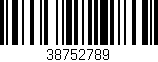 Código de barras (EAN, GTIN, SKU, ISBN): '38752789'