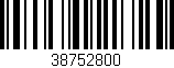 Código de barras (EAN, GTIN, SKU, ISBN): '38752800'