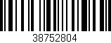 Código de barras (EAN, GTIN, SKU, ISBN): '38752804'