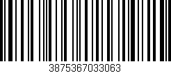 Código de barras (EAN, GTIN, SKU, ISBN): '3875367033063'