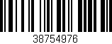 Código de barras (EAN, GTIN, SKU, ISBN): '38754976'