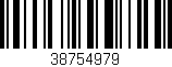 Código de barras (EAN, GTIN, SKU, ISBN): '38754979'