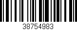Código de barras (EAN, GTIN, SKU, ISBN): '38754983'