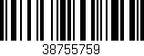 Código de barras (EAN, GTIN, SKU, ISBN): '38755759'