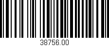 Código de barras (EAN, GTIN, SKU, ISBN): '38756.00'