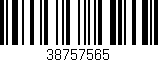 Código de barras (EAN, GTIN, SKU, ISBN): '38757565'