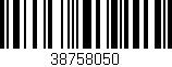 Código de barras (EAN, GTIN, SKU, ISBN): '38758050'