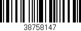Código de barras (EAN, GTIN, SKU, ISBN): '38758147'