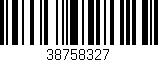 Código de barras (EAN, GTIN, SKU, ISBN): '38758327'