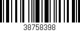 Código de barras (EAN, GTIN, SKU, ISBN): '38758398'