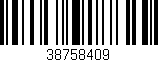 Código de barras (EAN, GTIN, SKU, ISBN): '38758409'