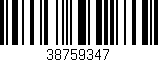 Código de barras (EAN, GTIN, SKU, ISBN): '38759347'
